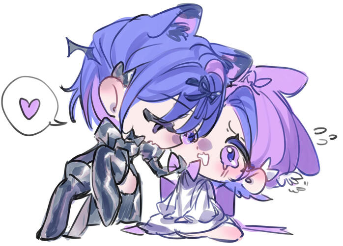 (3) Chibi sketch color k bao gồm bg